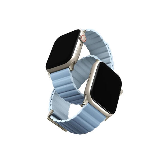 Uniq Revix Premium Edition Reversible Magnetic Apple Watch Strap 41/40/38Mm Arctic/Soft Blue