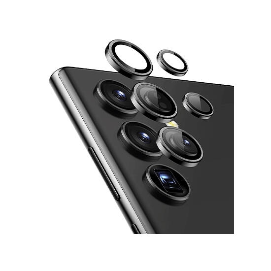 Glass Pro+ Ultra Thin Tempered Glass For Samsung S23 Ultra Camera Black