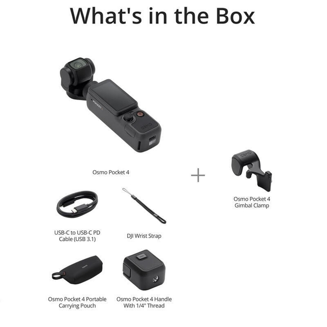 DJI Osmo Pocket 4 Standard Combo Black