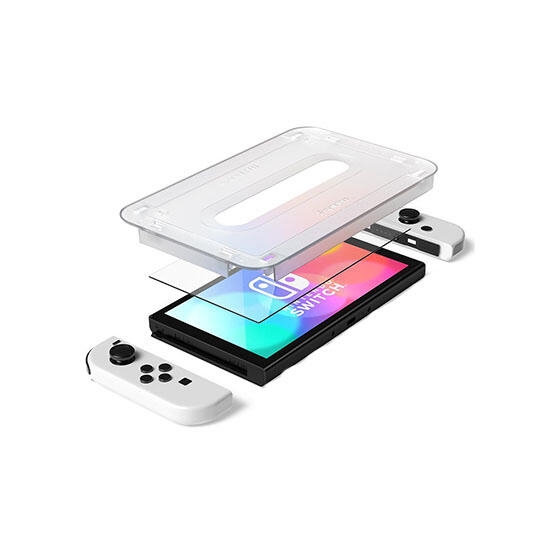 Spigen Glass Screen protector EZ Fit For Nintendo Switch OLED (2P ...