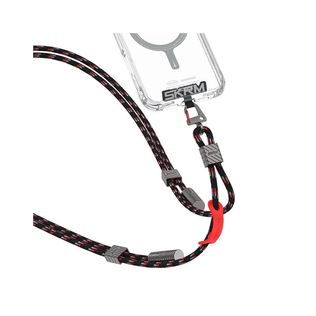 Skinarma Dyno V2 2 In 1 Lanyard and Charging Cable Black