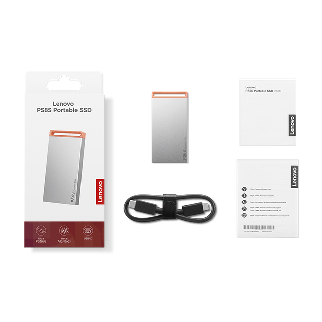 Lenovo PS6S Portable SSD 1TB GXB1T57737 Cool Grey