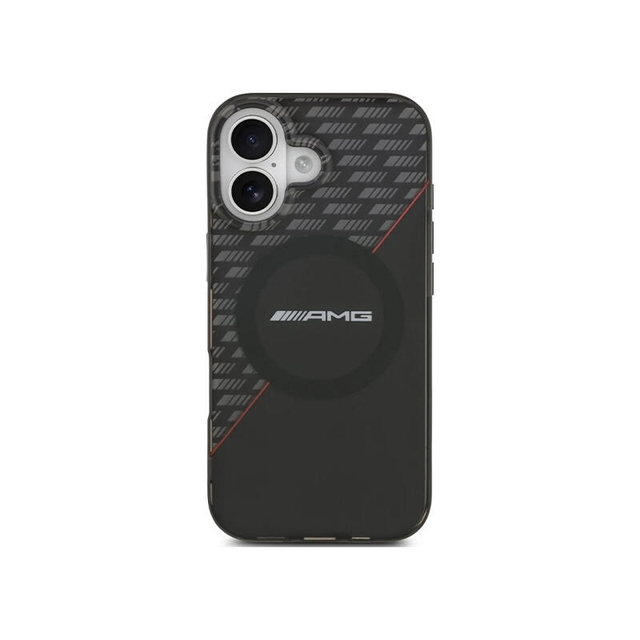 AMG HC Magsafe Double Layer Transparent RhoMBs Iphone 17 AMHMP17S24HRDKR Black/Red