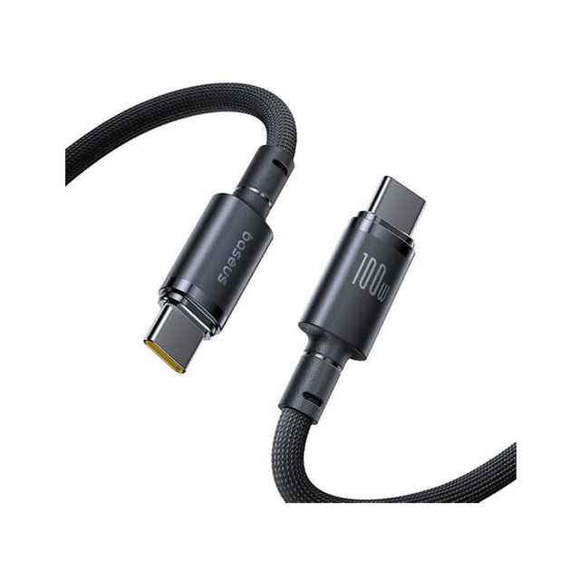 Baseus New Braided Fast Charging Cable USB-C to USB-C 100W 1m E0426W00 Cosmic Black