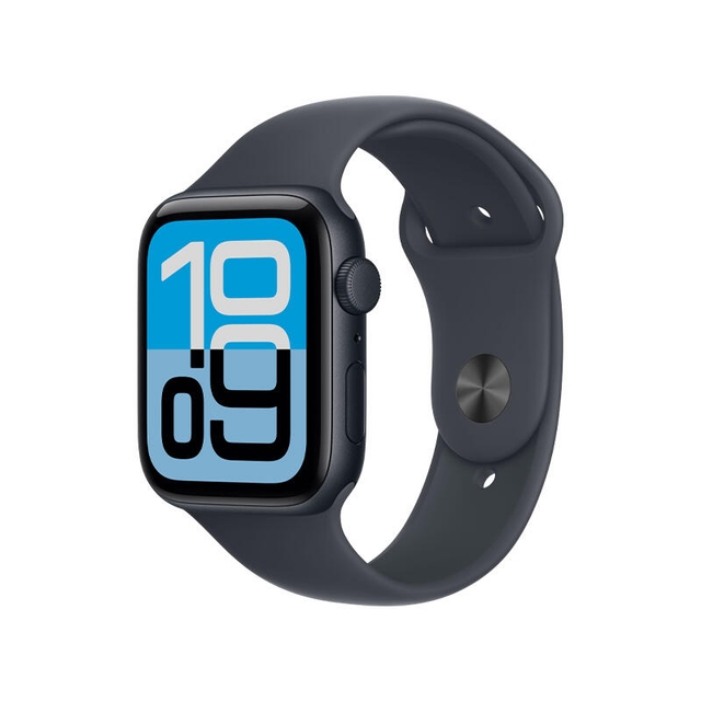 Apple Watch SE 3 GPS 44mm Midnight Aluminium Case With Midnight Sport Band MEHQ4 M/L