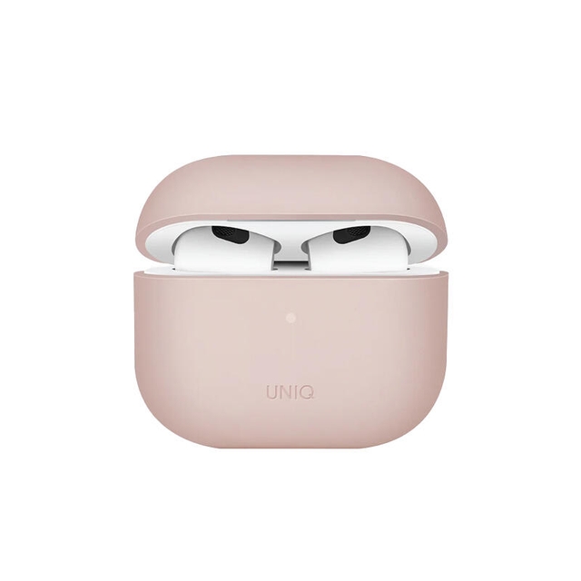 Uniq Lino Hybrid Liquid Silicon Airpods 3Rd Gen Case Pink