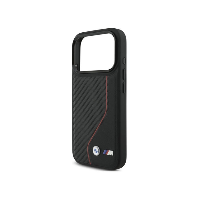 BMW HC M Magsafe PU Carbon Line & Logo Iphone 17 Pro BMHMP17L25PCCSCKR Red