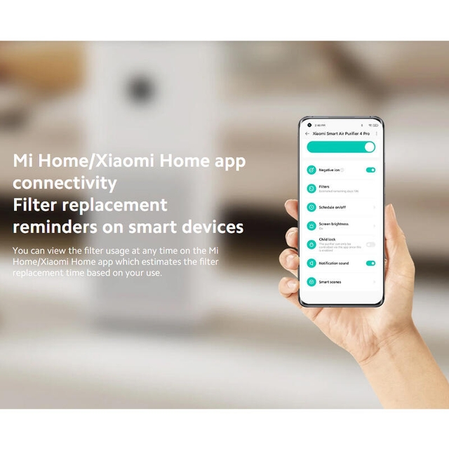 Xiaomi Smart Air Purifier 4 pro Filter Black