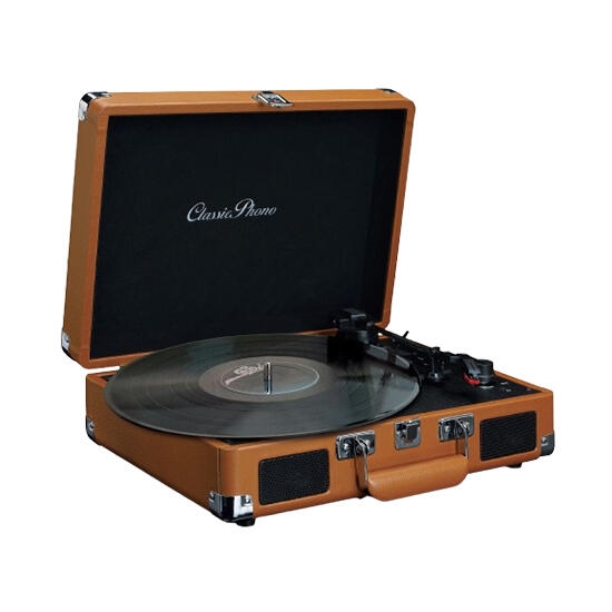 Lenco TT-10  Suitcase Record Player with speakers Brown