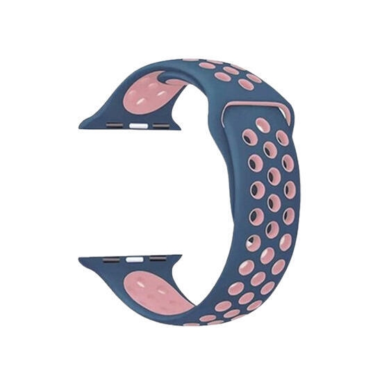 Sport Band With Hole For Apple Watches Series 42/44/45mm L Blue/Pink