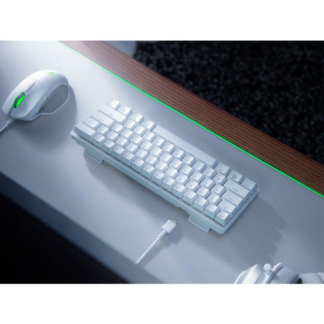 Razer Gaming Keyboard Huntsman Mini Mercury Ed RGB 61key Red Switch RZ03-03390400-R3M1 White