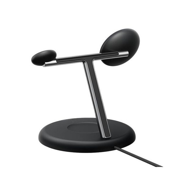 Belkin 3-in-1 25w Magnetic Wireless Charging Stand with QI2 WIZ050kqBK Black