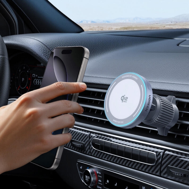Ugreen MagFlow 25W Magnetic Wireless Car Charger 55967 Grey