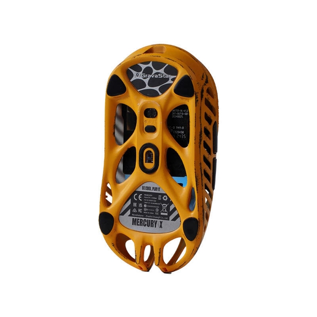 GravaStar Gaming Mouse Special Edition Mercury X Wireless Battle Worn Yellow