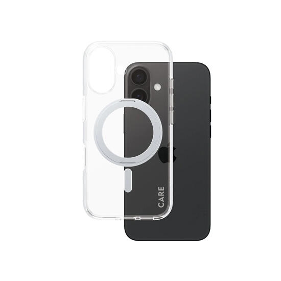 CARE by PanzerGlass Feature Case with Kickstand & MagSafe iPhone 16 1325 Silver