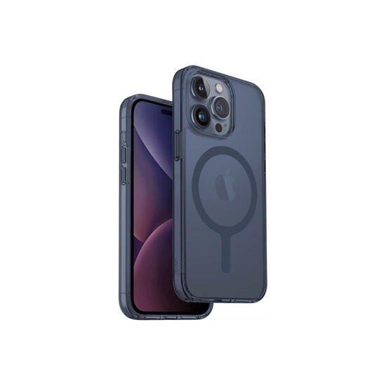Uniq Hybrid Magclick Charging Lifepro Xtreme iPhone 15 Pro Smoke Blue
