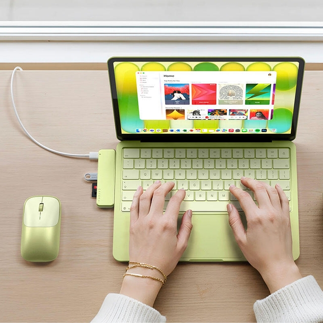 Satechi USB-c Snap HUB Citrus