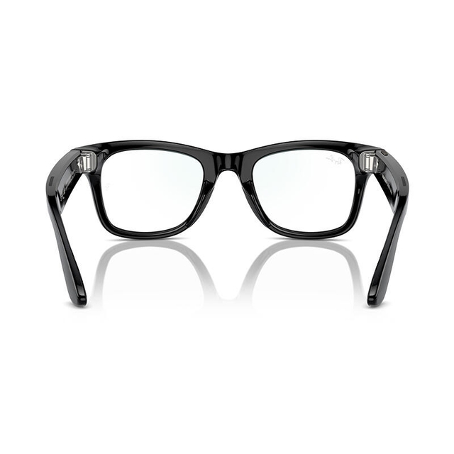 RayBan Meta WayFarer RW4008 Shiny Black/Clear