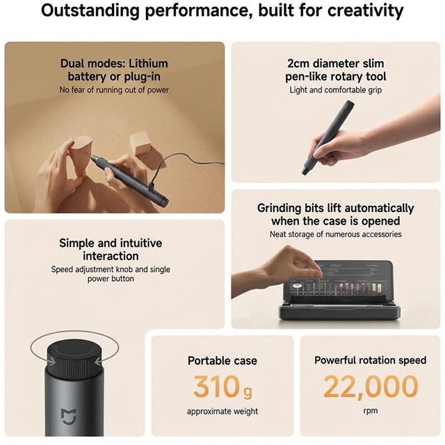 Xiaomi Mijia Rotary Tool Kit Gray