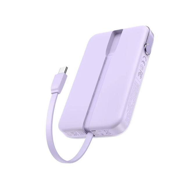 Ugreen Uno 10000mAh USB Type-C Power Bank With Built In Cable 35604B Purple