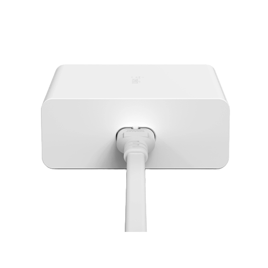 Belkin 108W USB-C Charger GAN 4-Port 2M Cord WCH01VFWH White