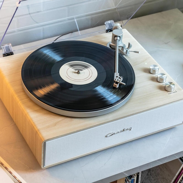 Crosley Stave Record Player Natural