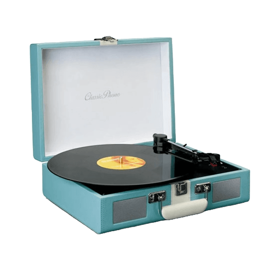 Lenco TT-110 Turntable with BT and  built-in speakers Blue/White