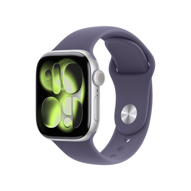 Apple Watch Series 11 GPS 42mm Silver Aluminium Case With Purple Fog Sport Band MEU64 S/M