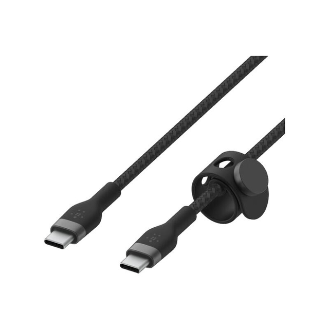 Belkin BoostCharge PRO Flex USB-C to USB-C Braided Silicone Cable 3M CAB011bt3MBK Black