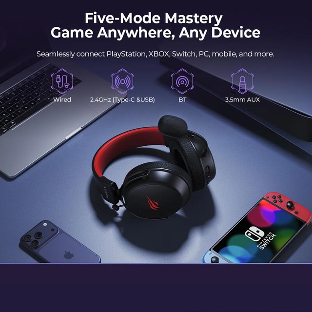 Havit H2015 Pro Gaming Headset Black/Red