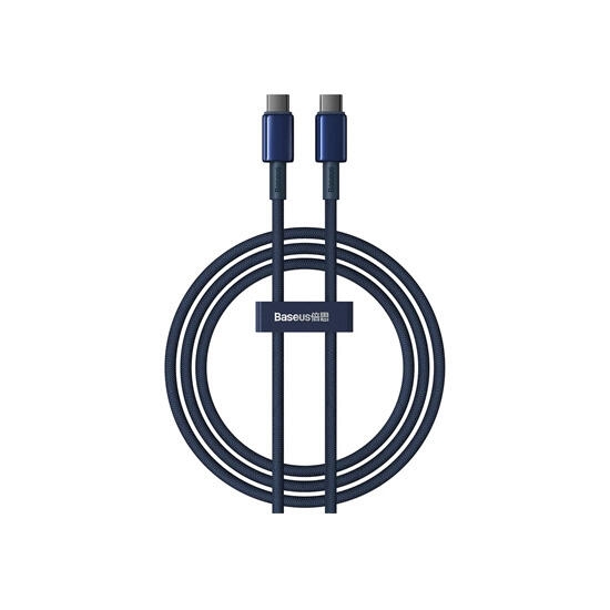 Baseus Tungsten Gold Fast Charging Data Cable Type-C to Type-C 100W 1m P10319800321-03 Blue