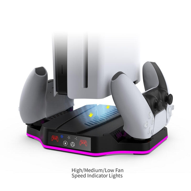 DOBE PS5 slim PS5 pro Multi-Function Charging Stand TP5-3583B Black