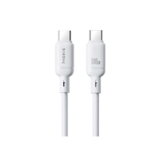 Baseus Silky Series Fast Charging Cable Type-C to Type-C 100W 2m P10377704213-01 White