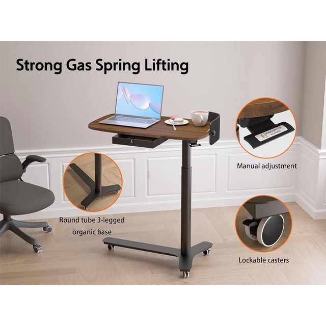 Xiaomi Kingsmith Pneumatic Height Adjustable Table ETD2 Dark Walnut