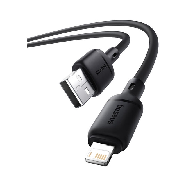 Baseus Silky Series Fast Charging Cable USB to Lightning 2.4A 1m P10377702113-00 Cluster Black