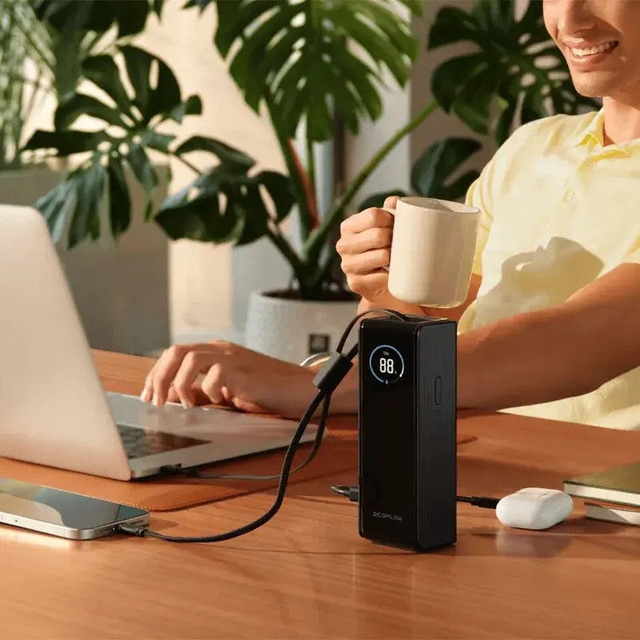 Ecoflow Rapid Power Bank 25000mAh 100W Built in Cable Black