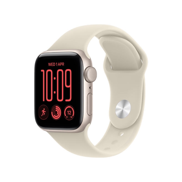 Apple Watch SE 3 GPS 40mm Starlight Aluminium Case With Sand Sport Band MJKR4 S/M