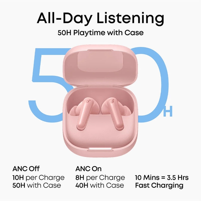 Anker Soundcore Earbuds R60i NC D1202 Pink