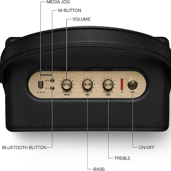 Marshall Kilburn III Black/Brass