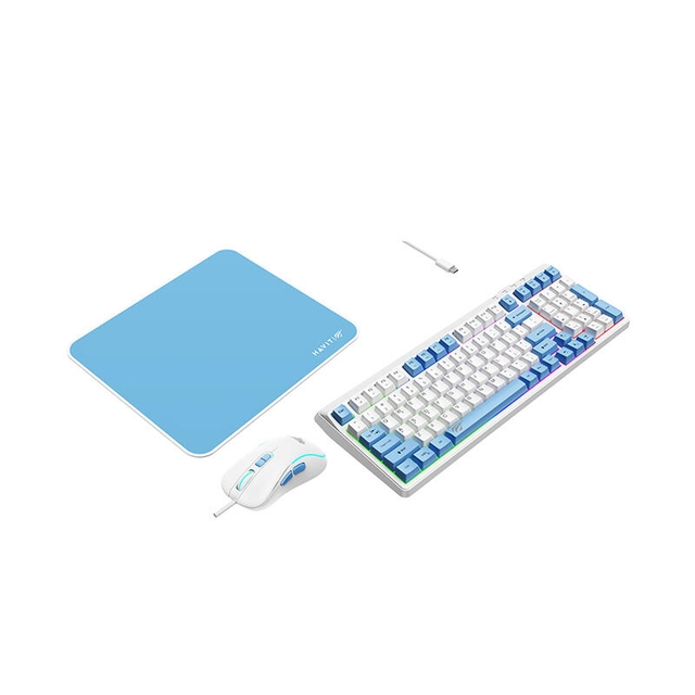 Havit KB897CM Gaming Keyboard White/Blue