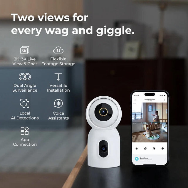 Xiaomi imilab C30 Dual Home Security Camera CMSXJ111A White