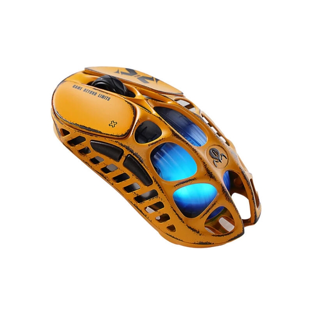 GravaStar Gaming Mouse Special Edition Mercury X Pro Wireless 8K Dongle Battle Worn Yellow