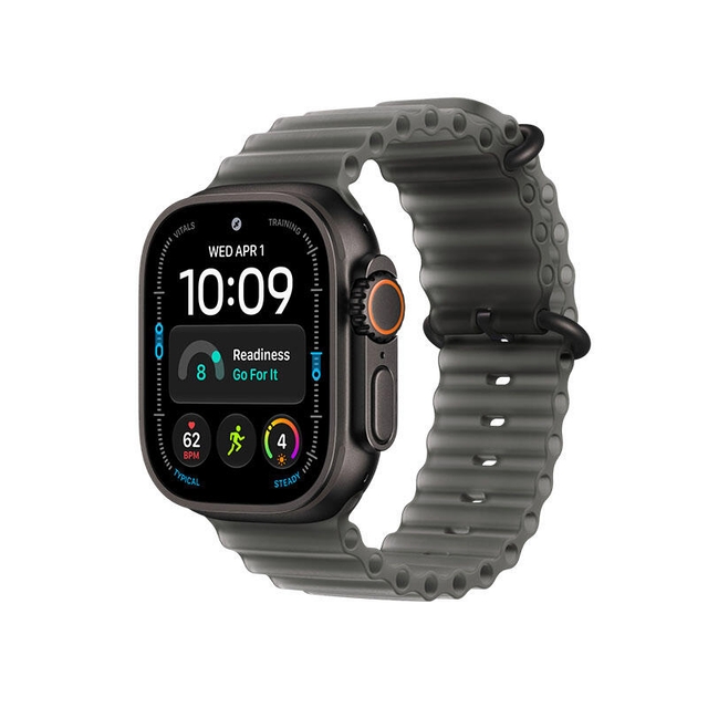 Apple Watch Ultra 4 GPS 49mm Black Titanium Case with Translucent Black Ocean Band