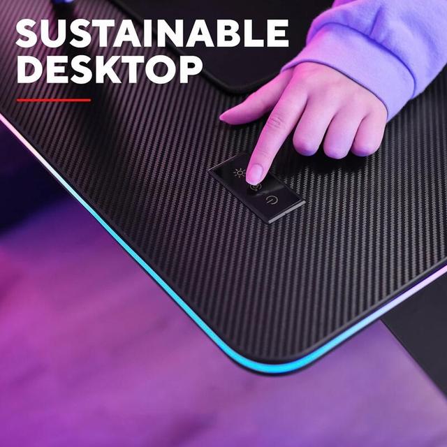 Trust Luminus Pro RGB Gaming Desk GXT710 Black