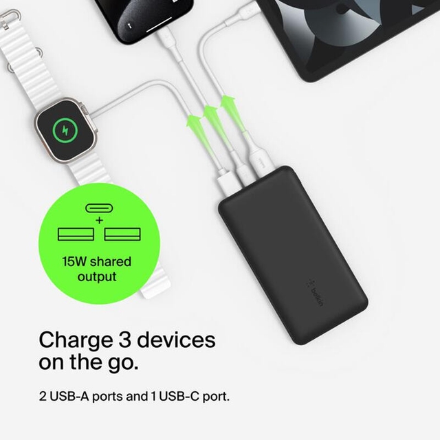Belkin Power Bank 15W 10000mAh BPB011BTBK Black