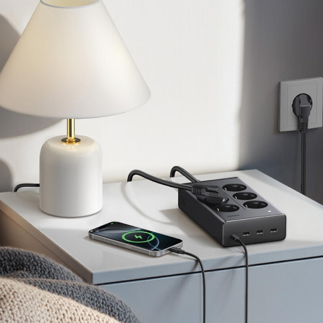 Ugreen 6 Socket USB Type-C 1.5m 75141 Black