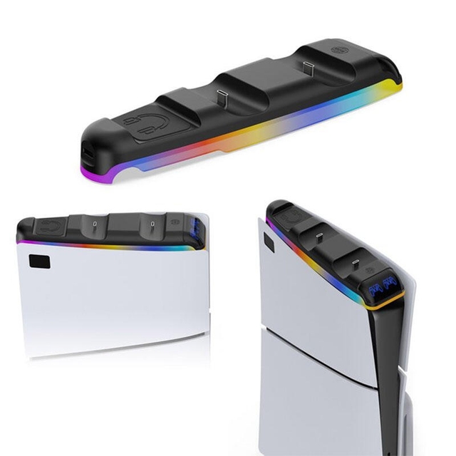 DOBE PS5 Slim Controller Charging Dock TP5-3597 Black