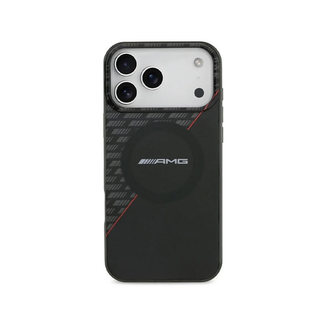 AMG HC Magsafe Double Layer Transparent RhoMBs Iphone 17 Pro Max AMHMP17X24HRDKR Black/Red