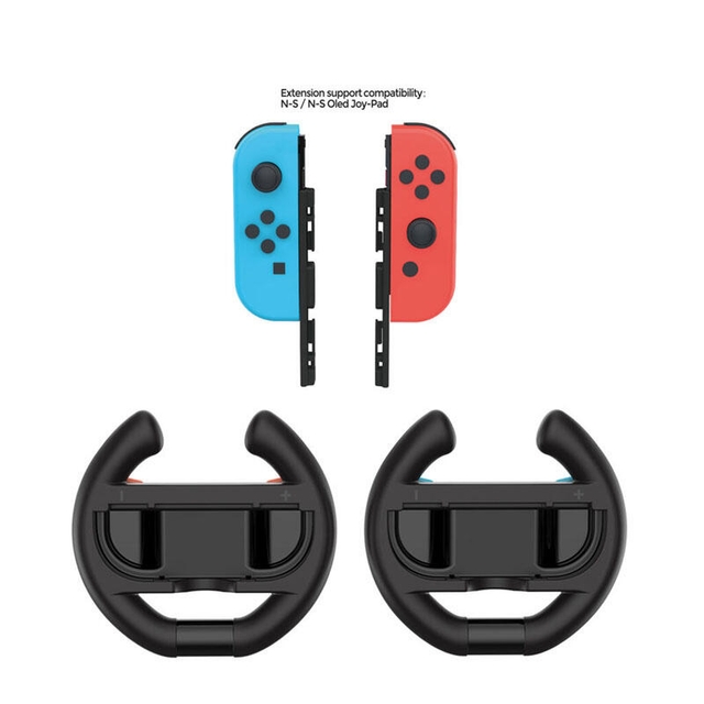 DOBE Switch 2 Steering Wheel Black with Orange-Blue Buttons TNS-3195S