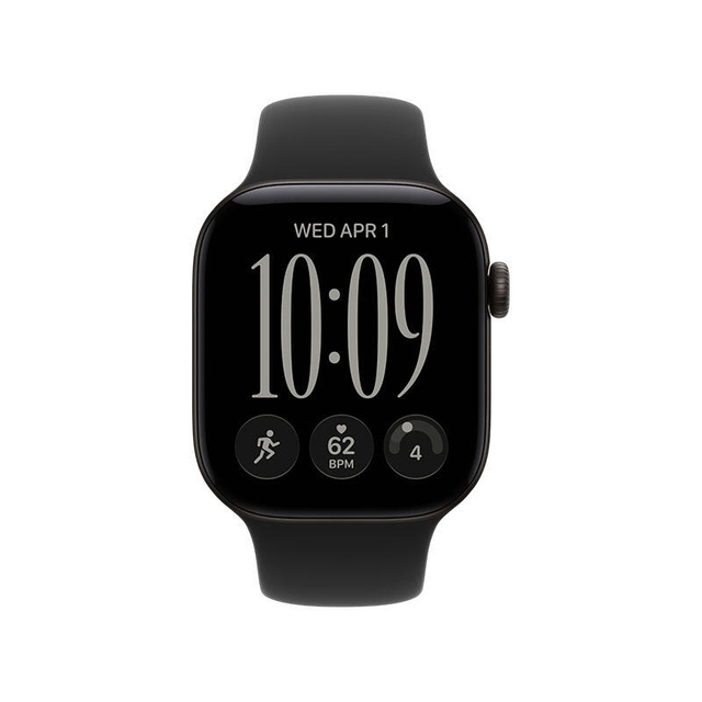 Apple Watch Series 12 GPS 42mm Black Aluminium Case with Black Sport Band